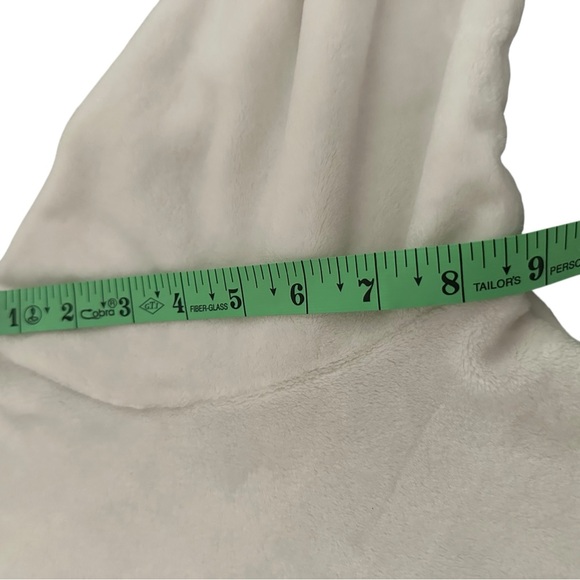 ATHLETA Double Cozy Karma Funnel Neck Sweatshirt SMALL Sea Salt White Top GUC - Picture 9 of 13